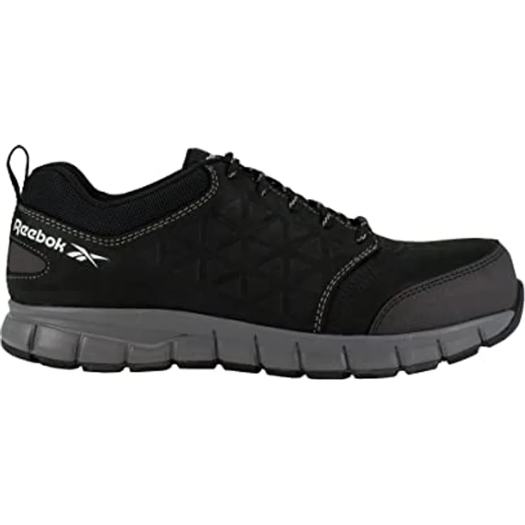 Reebok Excel Light Safety Shoe 1036-1 S3 - Gr. 43 - Schwarz, Leichter Sicherheitshalbschuh mit Aluminium-Zehenschutz – Bild 2