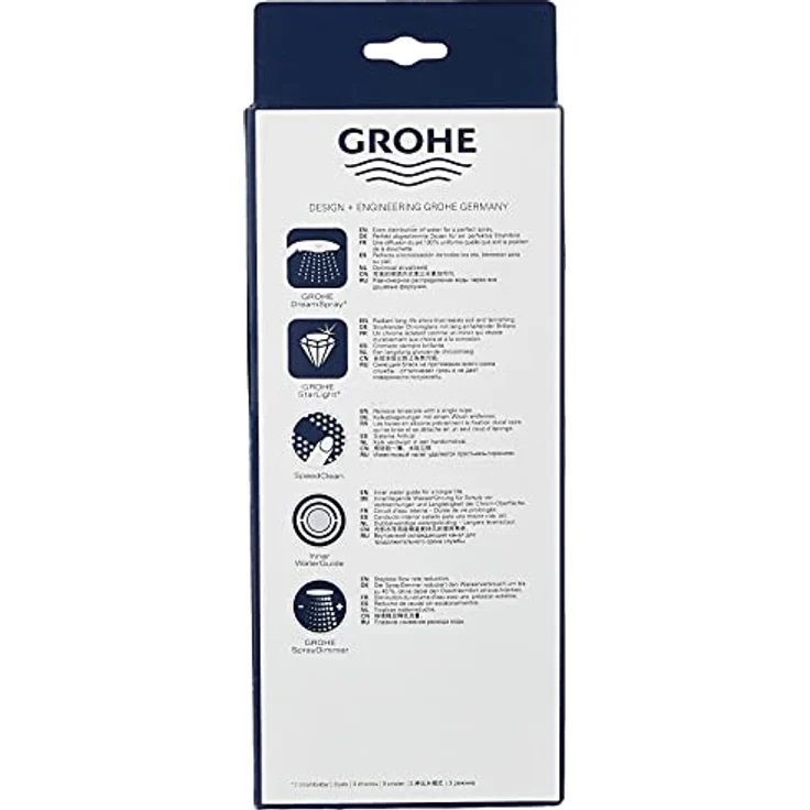 GROHE Euphoria 110 Massage - Handbrause (3 Strahlarten, Antikalk System, mit Spray Dimmer), chrom, 27221000 – Bild 5