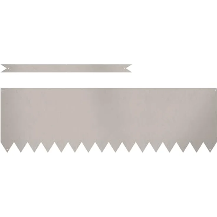 vidaXL Wetterstahl Gartenrand Set 20 langlebige Stücke 100 x 0,5 30 cm rustikale Metall Einfassung – Bild 3