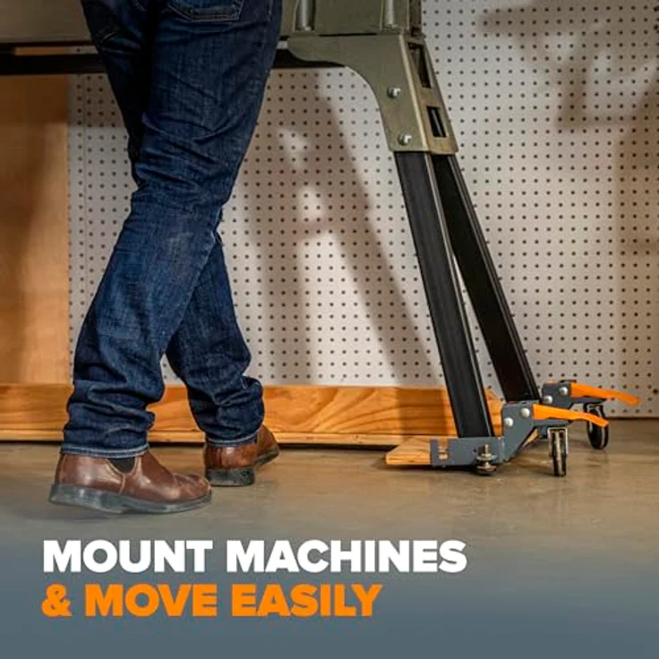 Bora Portamate PM-1100, Mobiles Basis-Set mit 180 kg Tragkraft, verstellbares Rollset für Werkzeuge und Maschinen – Bild 4