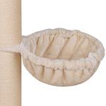 Happypet Liegemulden für XXL Kratzbaum Schlafmulde Zubehör für große Katzen (Maine Coon) Ø 45cm, Creme