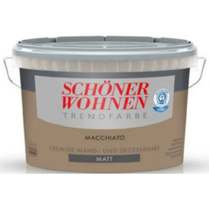SCHÖNER WOHNEN FARBE SW Trend Wandfarbe matt, 2,5L, hochdeckend, scheuerbeständig, allergikergeeignet, Farbe macchiato – Bild 2