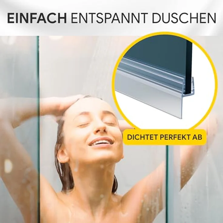 tktrading24 Duschdichtung PVC Ersatzdichtung TYP-22, 200cm für Glasstärke 10mm, schimmelbeständig, leicht zu montieren – Bild 4