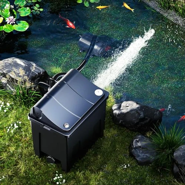 SunSun Bio Teichfilter CBF-200T Filteranlage komplett mit 9 W UVC und Teichpumpe 2300 l/h 35 W - Sunsun – Bild 2