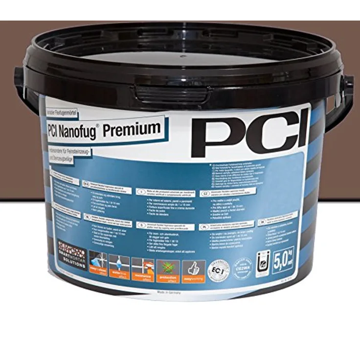 PCI Fugenmörtel PCI Nanofug® Premium Nr. 05, Flexfugenmörtel mittelbraun für Innen und Außen, 5 kg