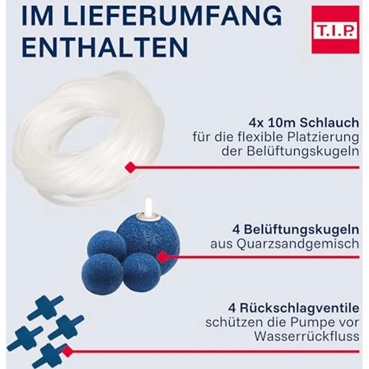 T.I.P. Teichbelüftungspumpe API 1000/4 Pumpe Teich Teichpumpe 900 l/h – Bild 7