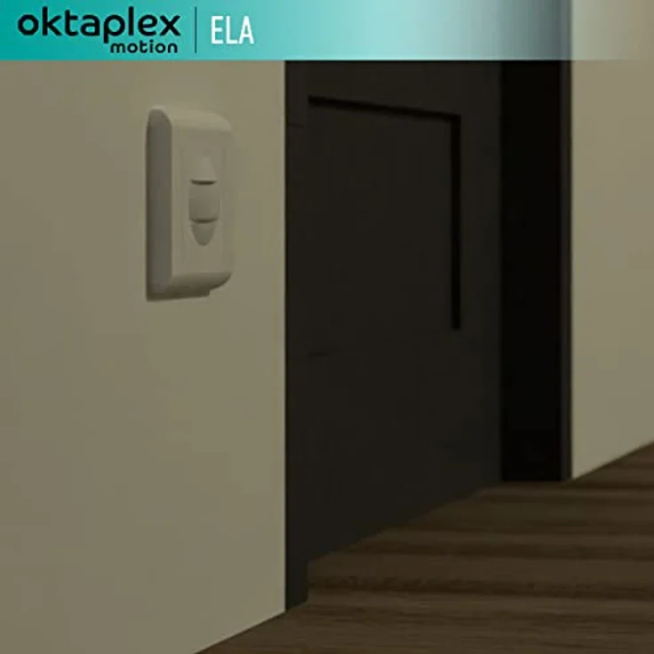 Oktaplex Ela 2er Set Bewegungsmelder Unterputz 160° Infrarot-Sensor 9m Reichweite 230V Hohlwanddose weiß mit Dämmerungssensor – Bild 5