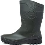 Dunlop Stiefel Dee, 100% wasserdicht, Gr. 38, grün-schwarz, leichte Handhabung