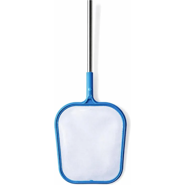 MY POOL Basic Laubkescher mit Stiel, 150 cm Gesamtlänge für Poolreinigung von Blättern und Grobschmutz