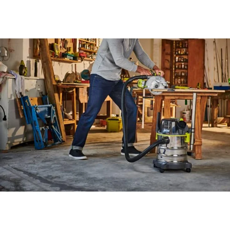 Ryobi R18WDV-0 18 V Akku-Nass-und Trockensauger - Ryobi beutellos 18 Liter – Bild 4