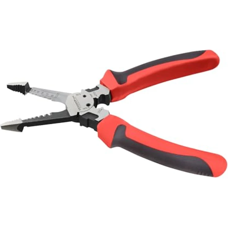 GEDORE red Multi‑Abisolierzange R28002204, Automatische Abisolierzange für 0,2–6,0 mm² mit integriertem Seitenschneider, ergonomische Anti-Rutsch-Griffe – Bild 2