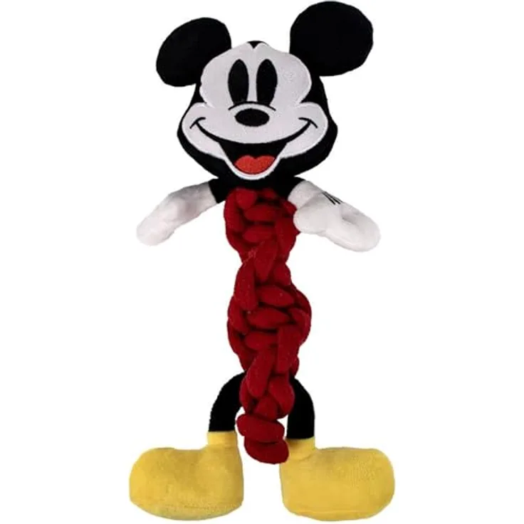CERDÁ LIFE'S LITTLE MOMENTS Mickey Mouse Beißring für Hunde, Robustes und sicheres Spielzeug aus Baumwolle, ideal zum Kauen und Zahnreinigung für kleine und große Hunde