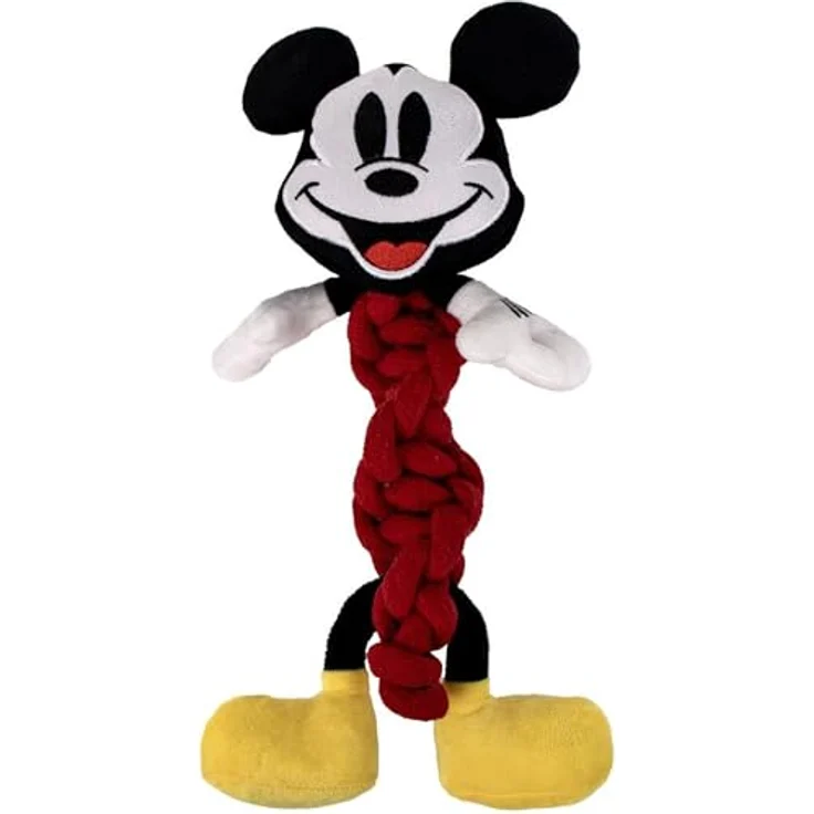 CERDÁ LIFE'S LITTLE MOMENTS Mickey Mouse Beißring für Hunde, Robustes und sicheres Spielzeug aus Baumwolle, ideal zum Kauen und Zahnreinigung für kleine und große Hunde – Bild 1
