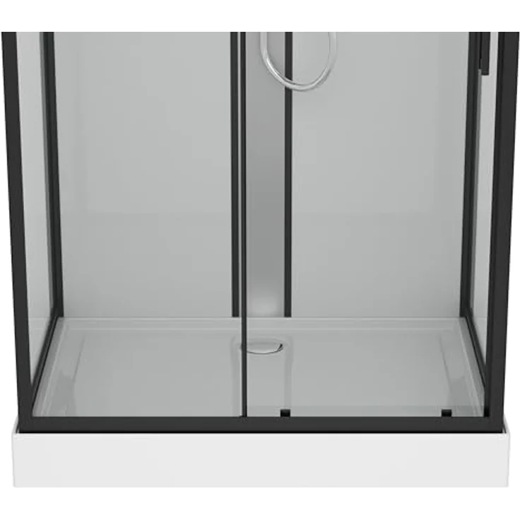 Sanotechnik Komplettdusche BOSTON, BxT: 120x90 cm, Einscheibensicherheitsglas, mit integriertem Bluetooht, Radio und LED-Beleuchtung – Bild 3