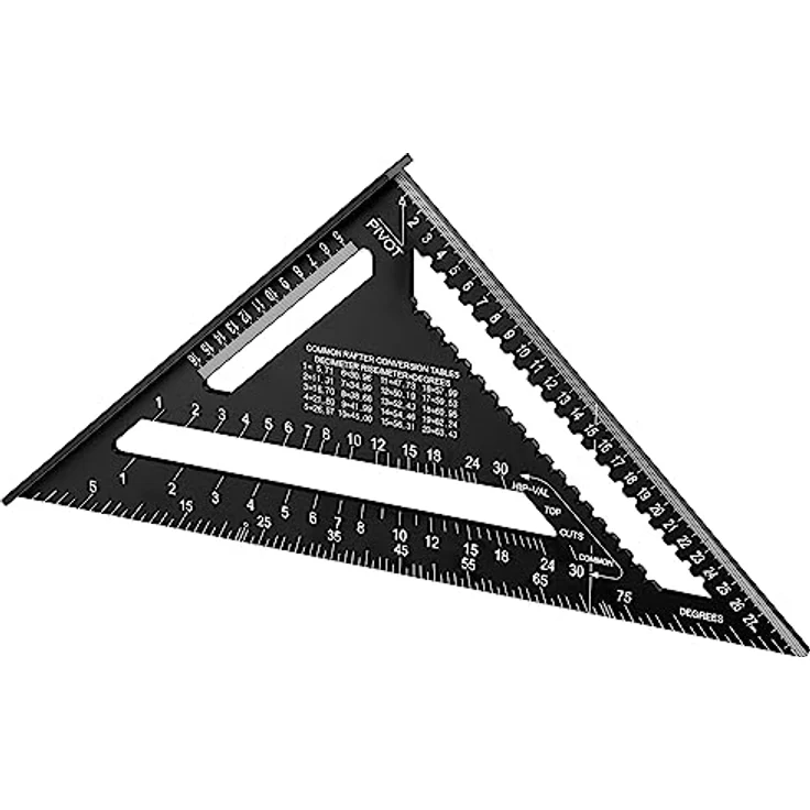 SOLA - RS 30-5in1 Zimmermannswinkel - Anschlagwinkel 30 cm - robuster Schreinerwinkel aus Aluminium mit metrischer Skala - Multifunktionswinkel:Lineal, Anschlagwinkel, Gehrungswinkel, Winkelmesser – Bild 2
