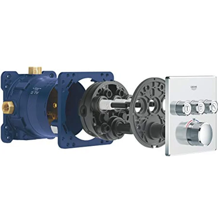 GROHE Rapido SmartBox | UP-Rohinstallation - Unterputz-Einbaukörper | 3 Abgänge 1/2 Zoll | 35600000,Blue – Bild 4