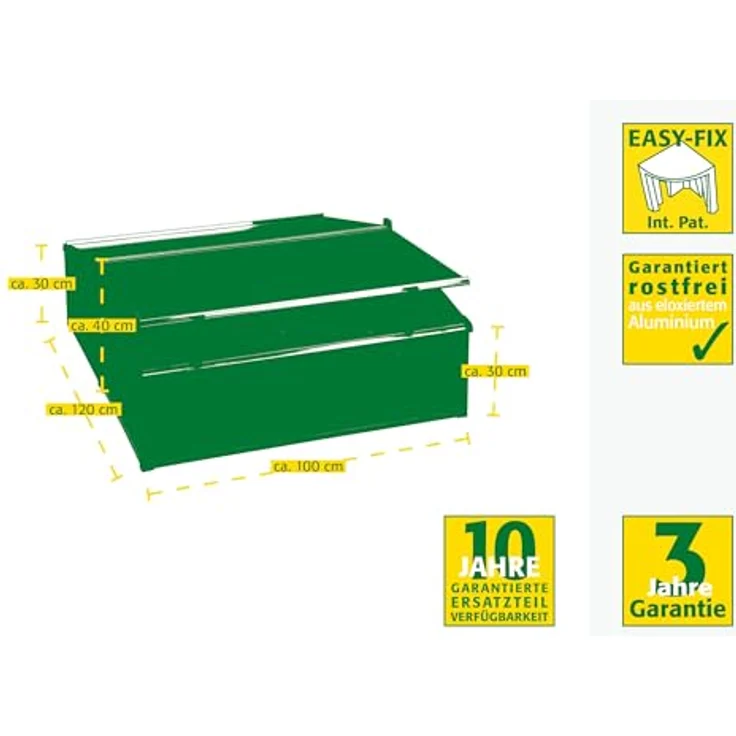 Juwel Doppelfrühbeet Easy Fix 120/100 – Bild 5