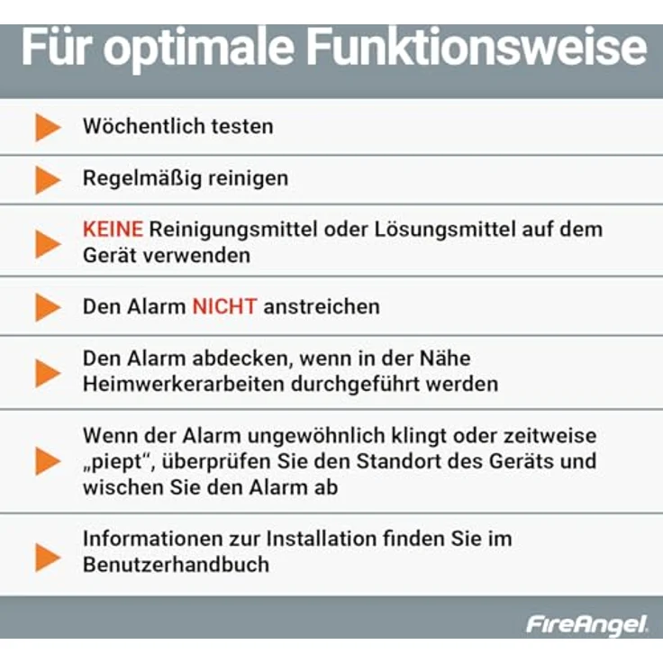FireAngel FA3313-EUX10 Kohlenmonoxid-Melder batteriebetrieben detektiert Kohlenmonoxid – Bild 8