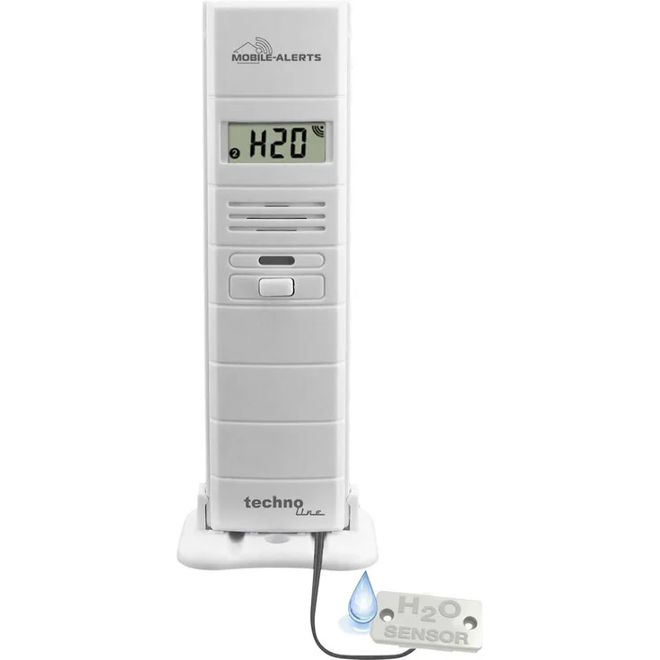 Techno Line Mobile Alerts MA 10350, Wassersensor zur Überwachung von Innen- und Außentemperatur sowie Luftfeuchte