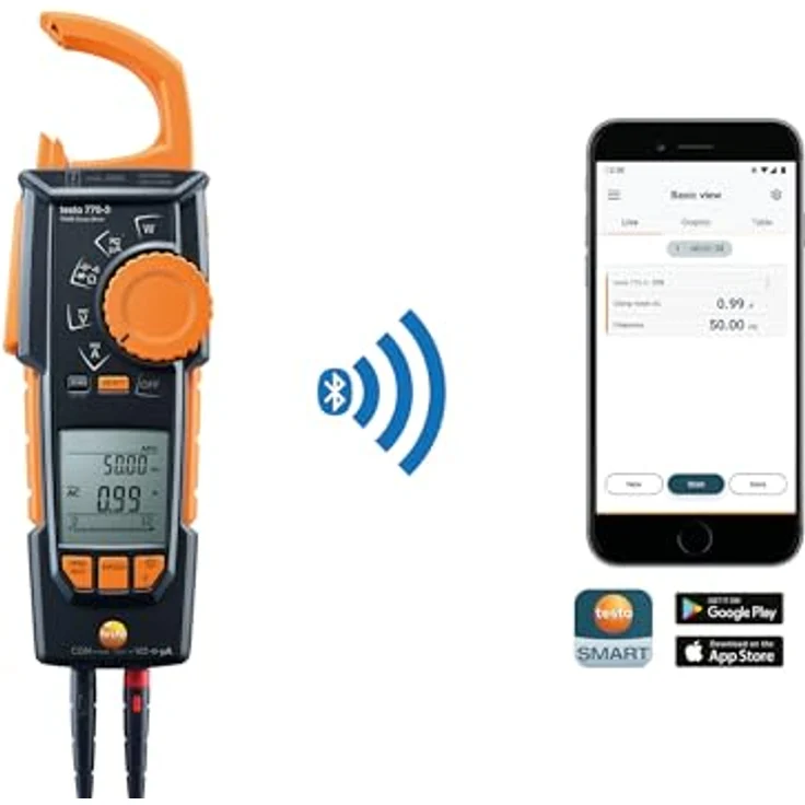 Testo 770-3, digitale Stromzange Multimeter CAT III 1000 V, CAT IV 600 V, True RMS, 6000 Counts – Bild 2