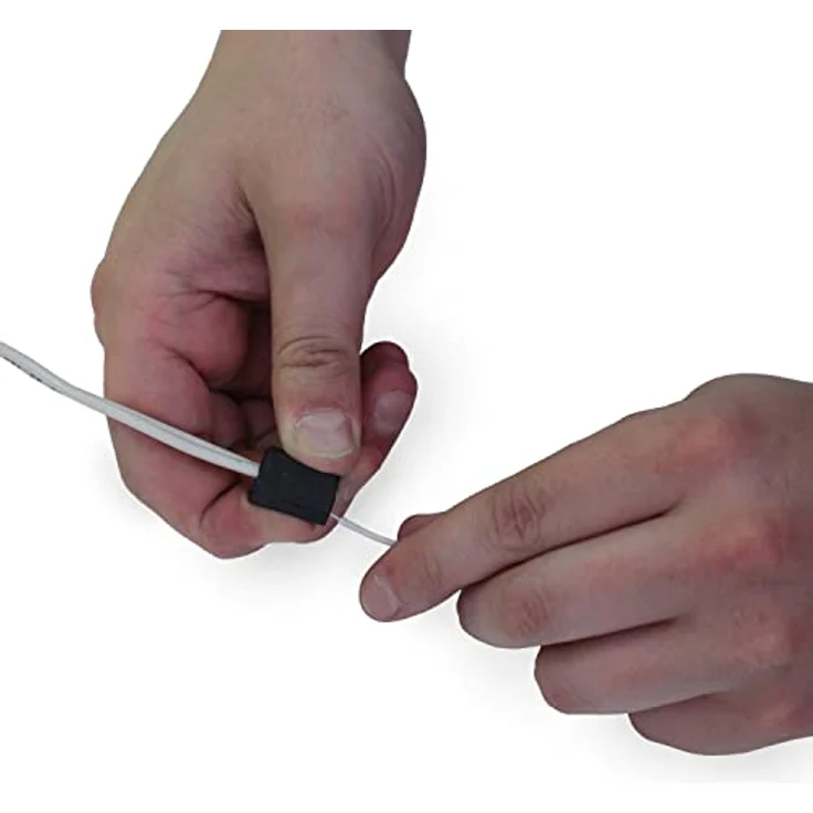 WAGO 224-114 Leuchtenklemme, flexibel für 0.5-2.5mm², starr für 0.5-2.5mm², Polzahl 2, 100 Stück, schwarz, für erhöhte Dauerbetriebstemperatur bis 120 °C – Bild 4