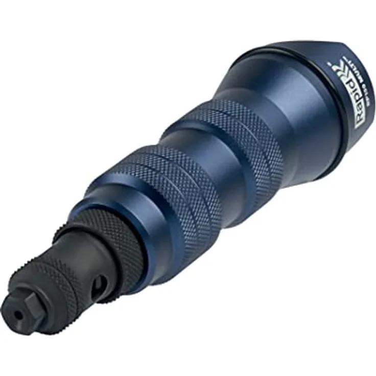 Rapid Nietzange RP150 Multi, Aufsatz für Akkuschrauber oder Bohrmaschine, Blindnietzange Adapter mit Universalmundstück für alle Niete von 3,2 – 4,8 mm