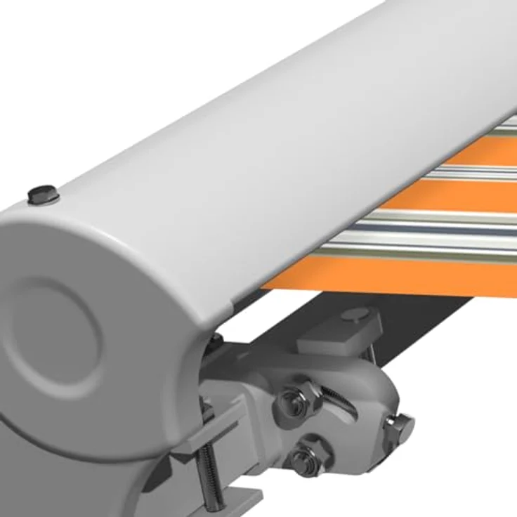 Eclipse Kassettenmarkise Halbkassette, manuelles Gelenkarmmodell 4x3m, Stoff 280g/m² Polyester (PE) mit UV-Schutz 50+, Farbe: Sommerbrise – Bild 4