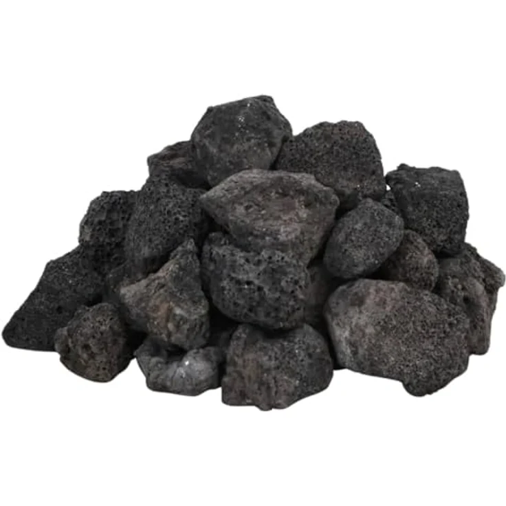 vidaXL Lavagranulat, Lavastein Biologische Filter, Multifunktional Lavamulch für Aquarium Landschaftsbau, Vulkangestein Garten Deko Steine, Schwarz 10 kg 3-5cm – Bild 1