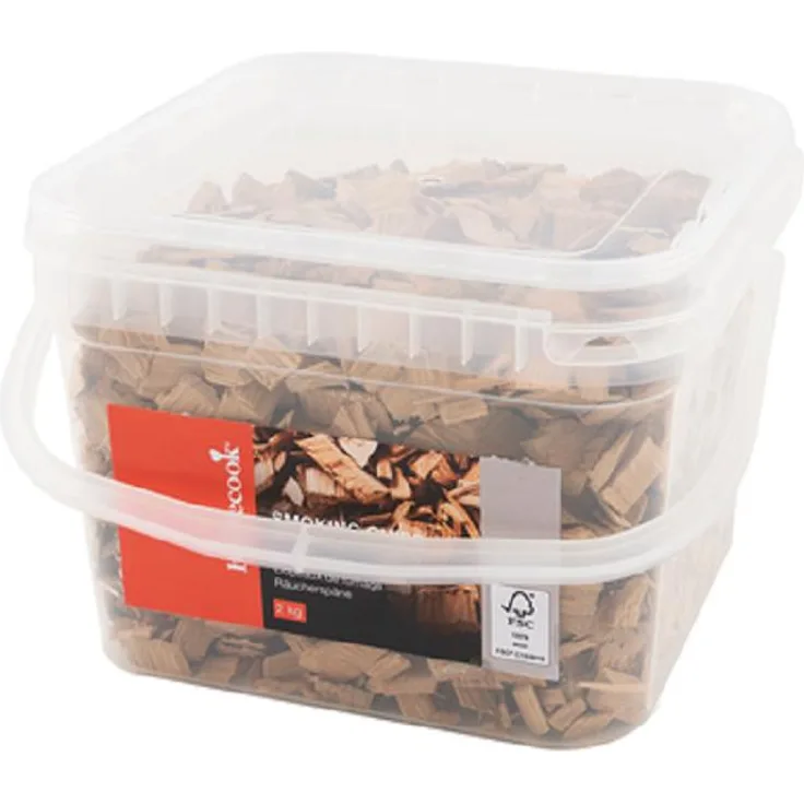 Barbecook Eimer mit Räucherchips Erlenholz Grillzubehör 1,5 kg