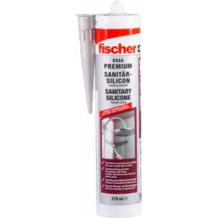 Fischer Sanitärsilicon DSSA 310 ml grau