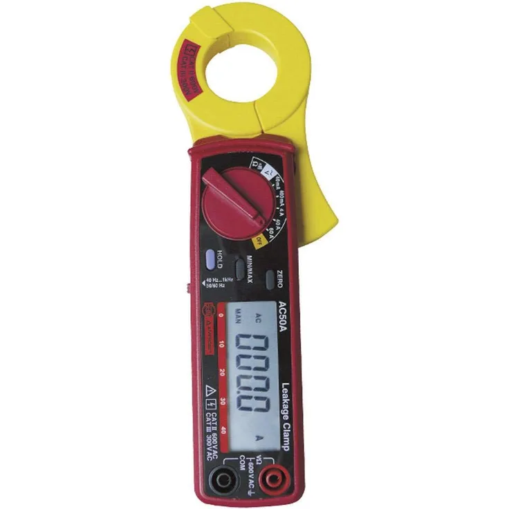 Fluke Leckstromzange AC50A-D, digitale Leckstromzange für Wechselströme, akustische Durchgangsprüfung