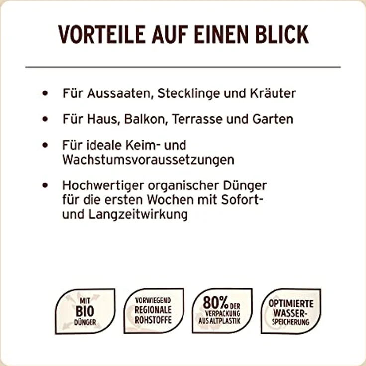Substral Naturen Anzucht & Kräuter Erde Bio & torffrei, für Aussaaten, Stecklinge und Kräuter, vorgedüngt, 20L – Bild 5