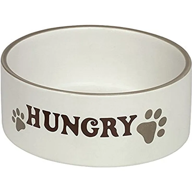 Nobby Hunde Keramiknapf HUNGRY, creme Ø15,0 X 6,0 cm, 1 Stück