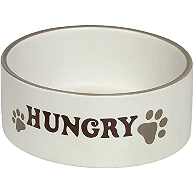 Nobby Hunde Keramiknapf HUNGRY, creme Ø15,0 X 6,0 cm, 1 Stück