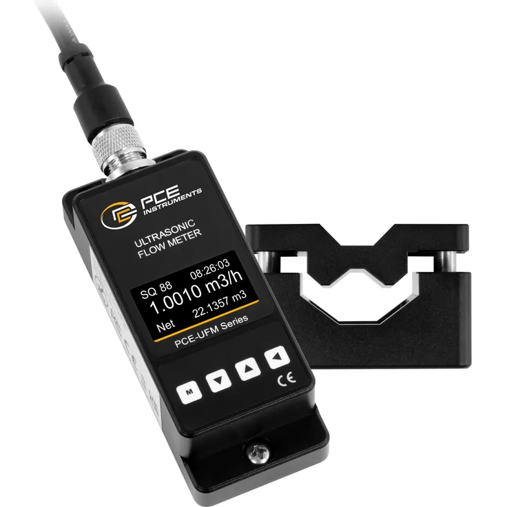 PCE Instruments Durchflussmesser zum Festeinbau PCE-UFM 10, OLED Display, 4 ... 20mA Analogausgang, IP54 Geschützt