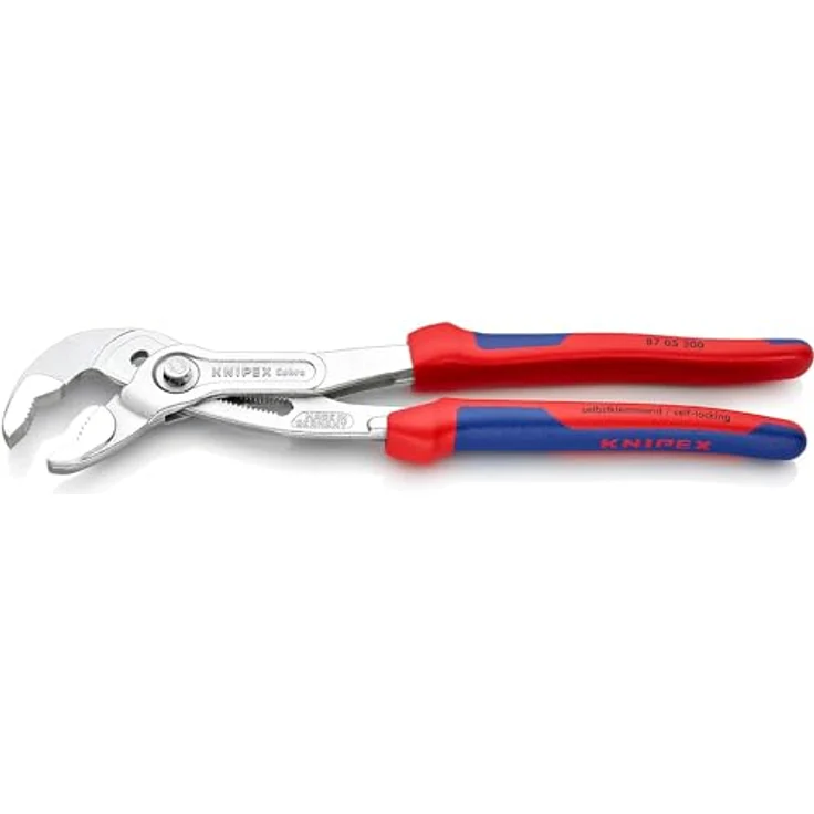 KNIPEX 87 05 300 Cobra Hightech-Wasserpumpenzange mit Mehrkomponenten-Hüllen grau atramentiert 300 mm – Bild 2