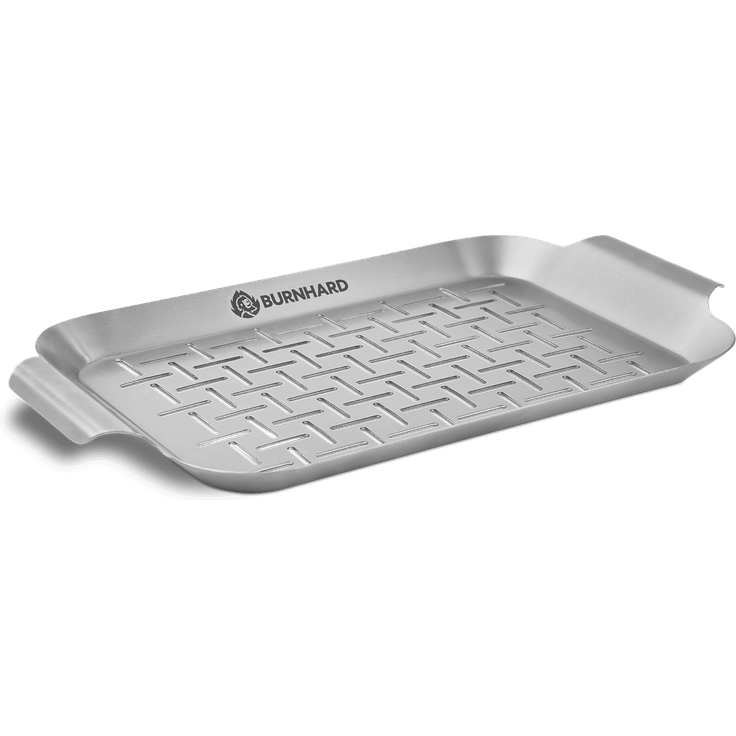 Burnhard Edelstahl Grillschale klein 27,5 x 19 x 2 cm