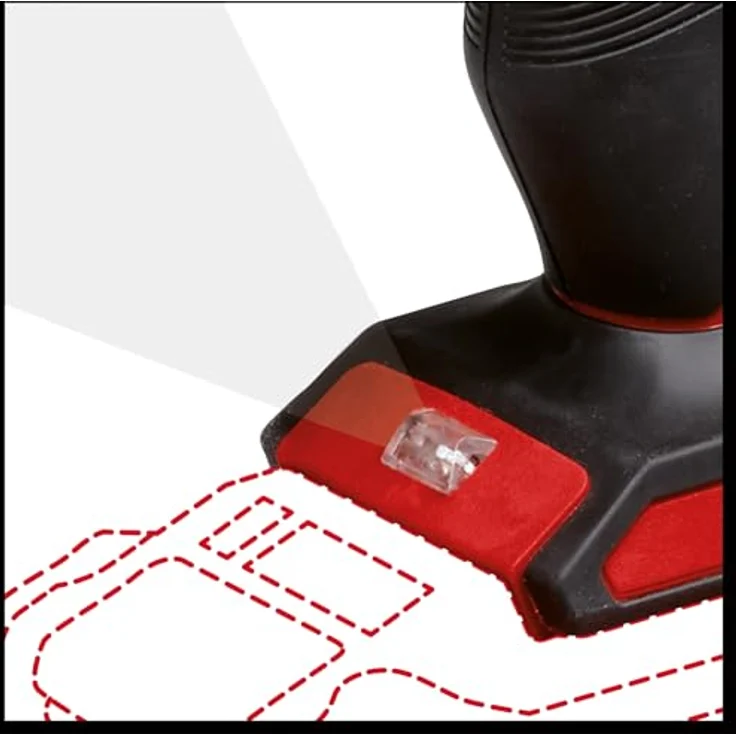 Einhell Akku-Kartuschenpistole TE-SG 18/10 Li, 310 ml für Kartuschen, 2000 N Auspresskraft, rot/schwarz, mit LED-Licht und einstellbarer Auspressgeschwindigkeit, inkl. 1x 4,0 Ah Akku – Bild 6
