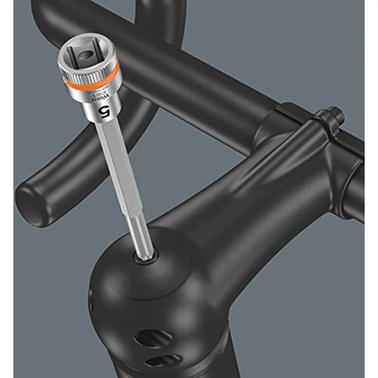 Wera Schraubendreher Bicycle Set 8, 7-teiliges Bitnuss-Set mit TORX® und Hex-Schrauben, extra schlankem Profilbereich, inkl. Farbkennzeichnung und robustem Transportetui – Bild 4
