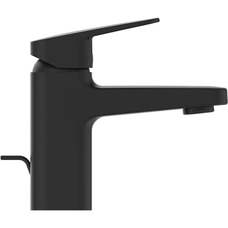 Ideal Standard BD214XG Ceraplan Waschtischarmatur H75, mit Zugknopf-Ablaufgarnitur, Ausladung 10,3 cm, Schwarz (Silk Black) – Bild 2