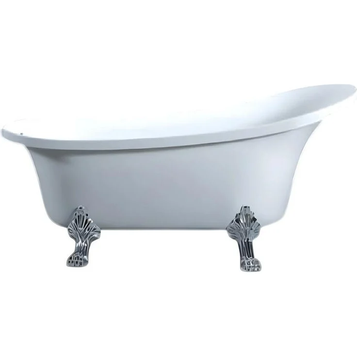 Xlmoebel Acryl Raumsparwanne, freistehend, 160 cm, pflegeleicht, weiß, Made in Europa