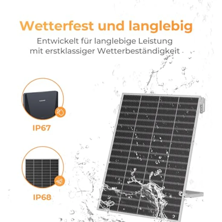 SUNSHARE Ray Lite 400W Balkonkraftwerk Set, 1 kWh Stromspeicher, Plug-&-Play Installation, Halterung für Balkongeländer, Silber – Bild 5