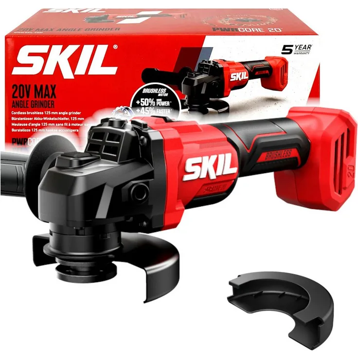 SKIL Winkelschleifer 20VMax 3923 CA, 125mm Akku-Winkelschleifer mit bürstenlosem Motor und elektronischem Sanftanlauf (ohne Akku)
