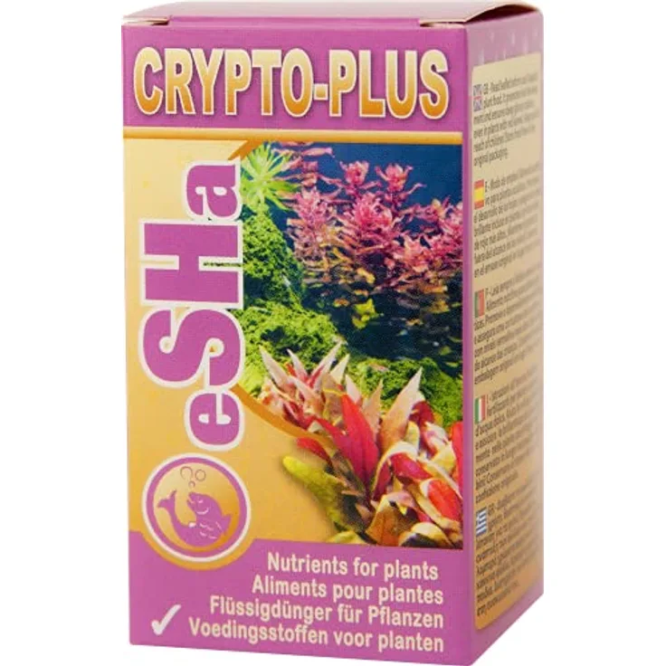eSHa - CRYPTO-PLUS - Flüssigdünger für anspruchsvolle Wasserpflanzen - erhöht das Pflanzenwachstum, die Farbe und die Gesundheit - 20 ml