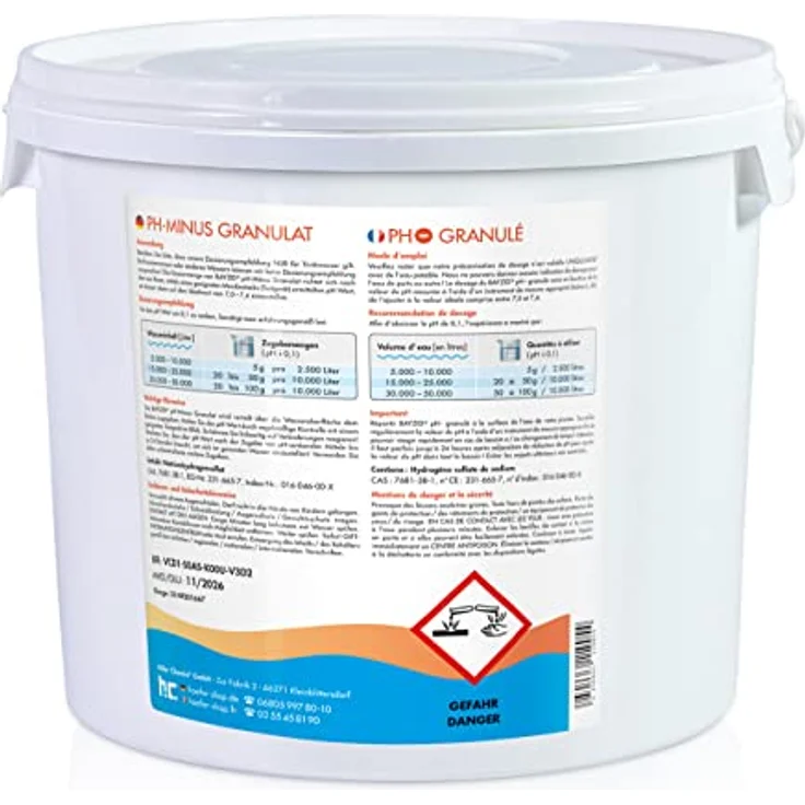 1 x 7 Kg BAYZID pH Minus Granulat für den Pool – Bild 4