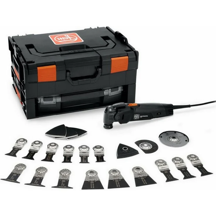Fein MultiMaster Oszillierer MultiTool 350W MM 500 PLUS Black Edition, leistungsstark mit Anti-Vibrationssystem und StarlockPlus Werkzeugaufnahme, inkl. exklusivem Zubehörkoffer – Bild 1