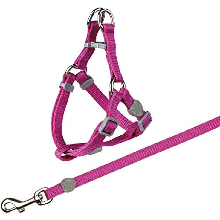 Trixie 41891 Katzengeschirr mit Leine, Nylon, 26–37 cm/10 mm, 1,20 m – Bild 2