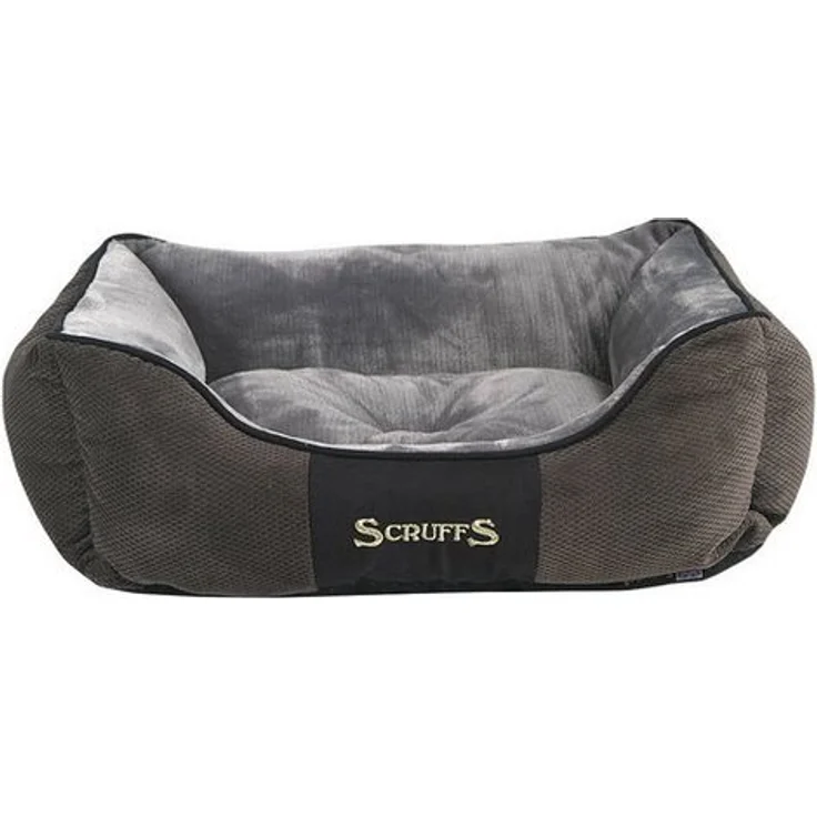 Scruffs Tierbett SCRUFFS® Chester Box Bett - Graphit, gemütliches Hundebett mit stilvollem Design – Bild 1