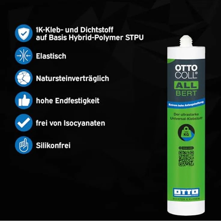 Otto Chemie ALLBERT Alleskleber für eine dauerhaft starke und stabile Verbindung schnellhärtend | Hochleistungskleber wasserfest | by OTTOCOLL - Preisvergleich – Bild 5