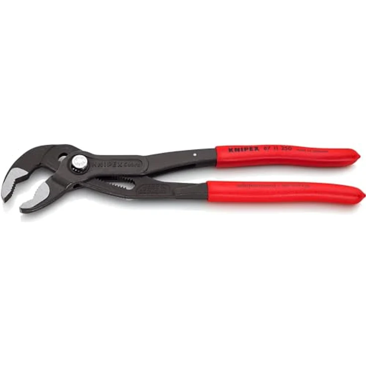 KNIPEX 87 11 250 Cobra...matic Wasserpumpenzange mit rutschhemmendem Kunststoff überzogen grau atramentiert 250 mm – Bild 2